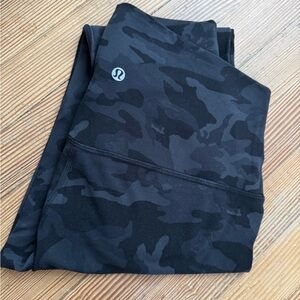 lululemon athletica Black Camo Leggings